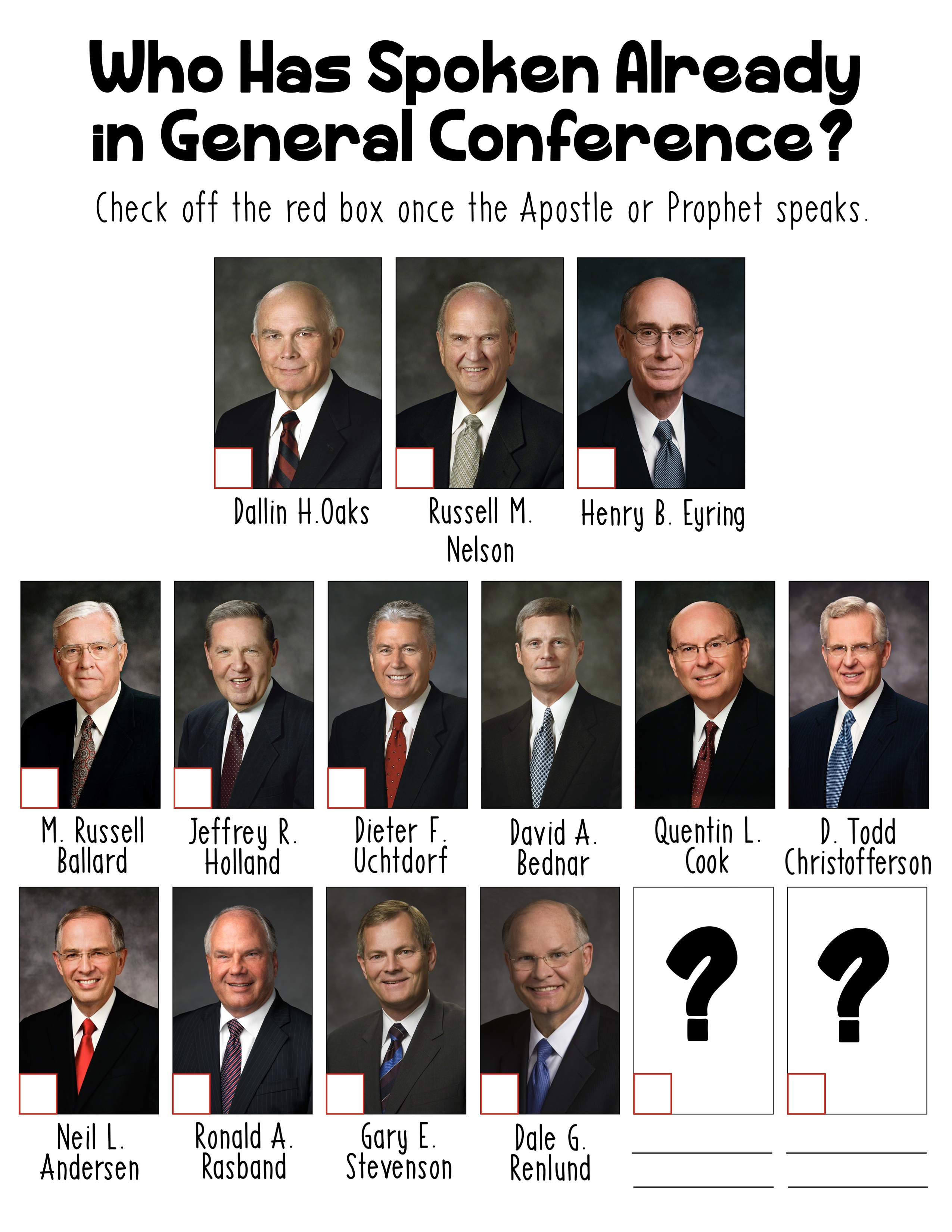 General Conference Speakers Checkbox Brightly Street