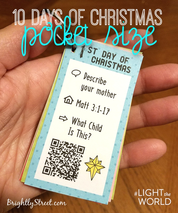 #LighttheWorld Christmas Advent Calendar Pocket Size