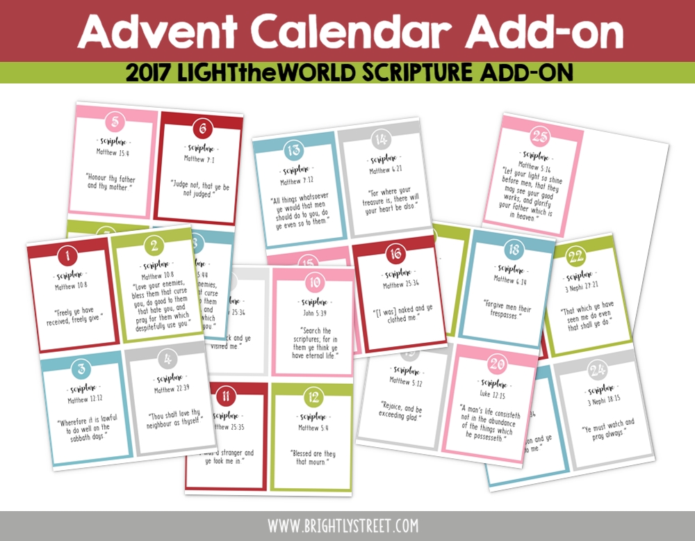 LighttheWorld Brightly Street Advent Calendar 2017 add-on